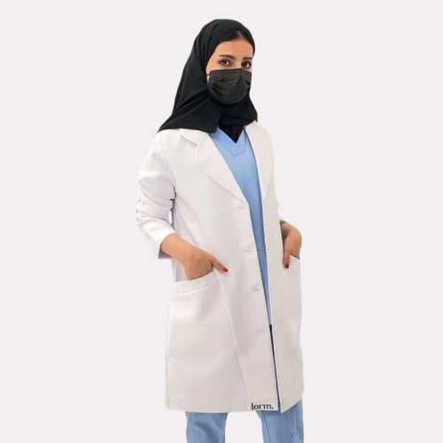 لابكوت فورم أبيض / Form Labcoat