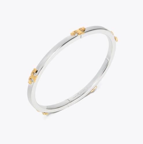 TORY BURCH SERIF-T STACKABLE METAL BRACELET
