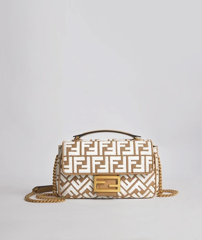 Fendi Baguette Chain Midi Shoulder Bag