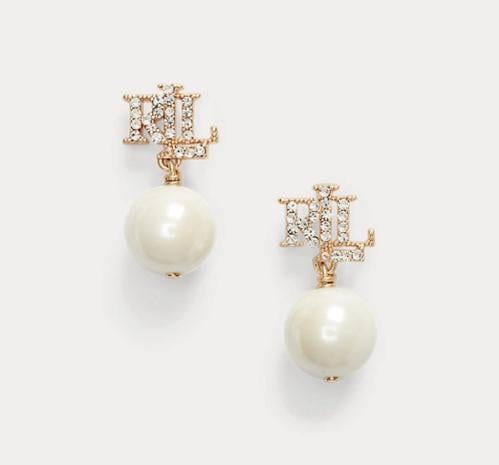 Ralph Lauren Pearls Logo Drop