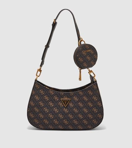 Guess Alexie Monogram Faux Leather Shoulder Bag in...