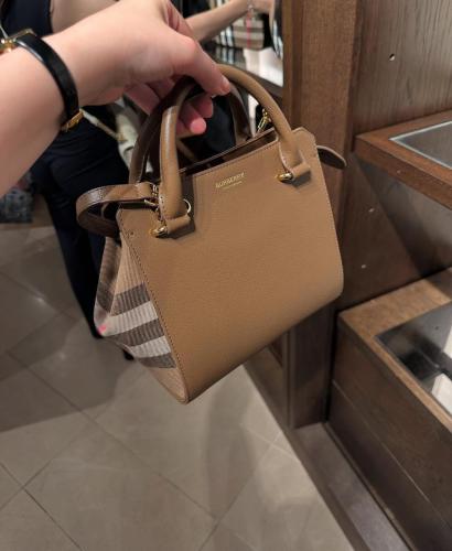 BURBERRY BANNER HOUSE CHECK STRAP Mini TOTE BAG