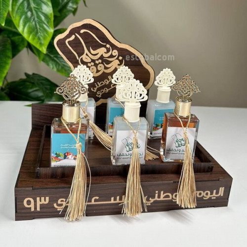 6 قطعة عطر المسك مع تبسي خشب نحلم نحقق