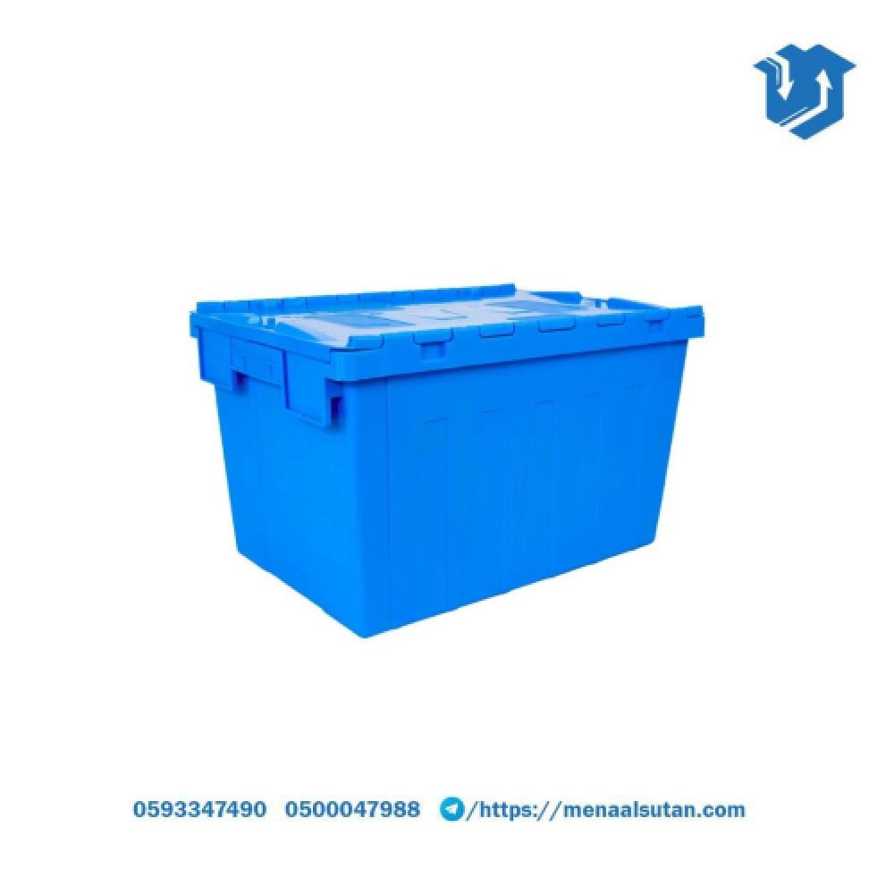 صندوق بلاستيك بغطاء مرفق