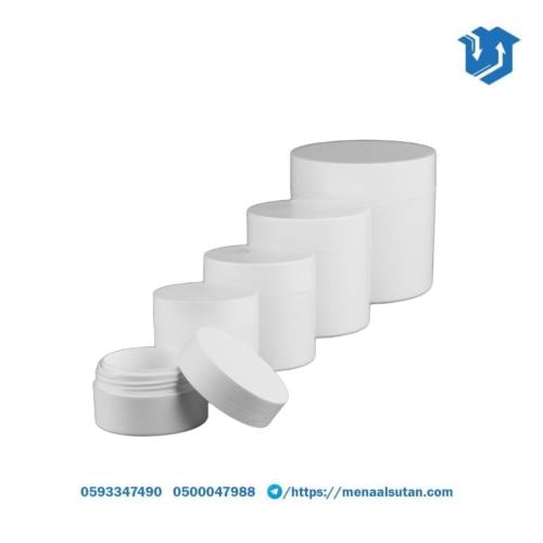 برطمان اسطواني ابيض كامل
