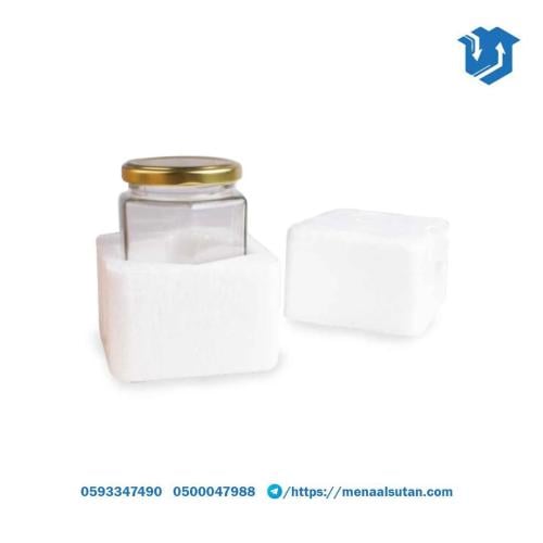 علب عسل سداسية مع الفلين