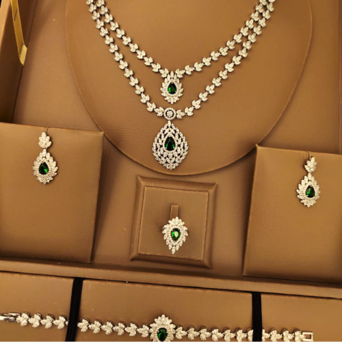 طقم مجوهرات زيركون عالي الجودة 151