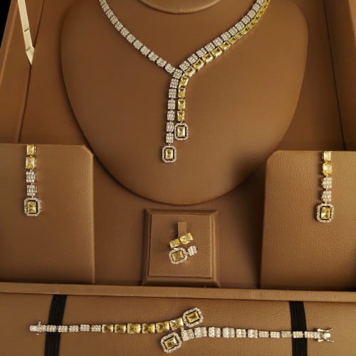 طقم مجوهرات زيركون عالي الجودة E00126