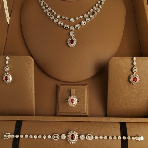 طقم مجوهرات زيركون عالي الجودة E00130