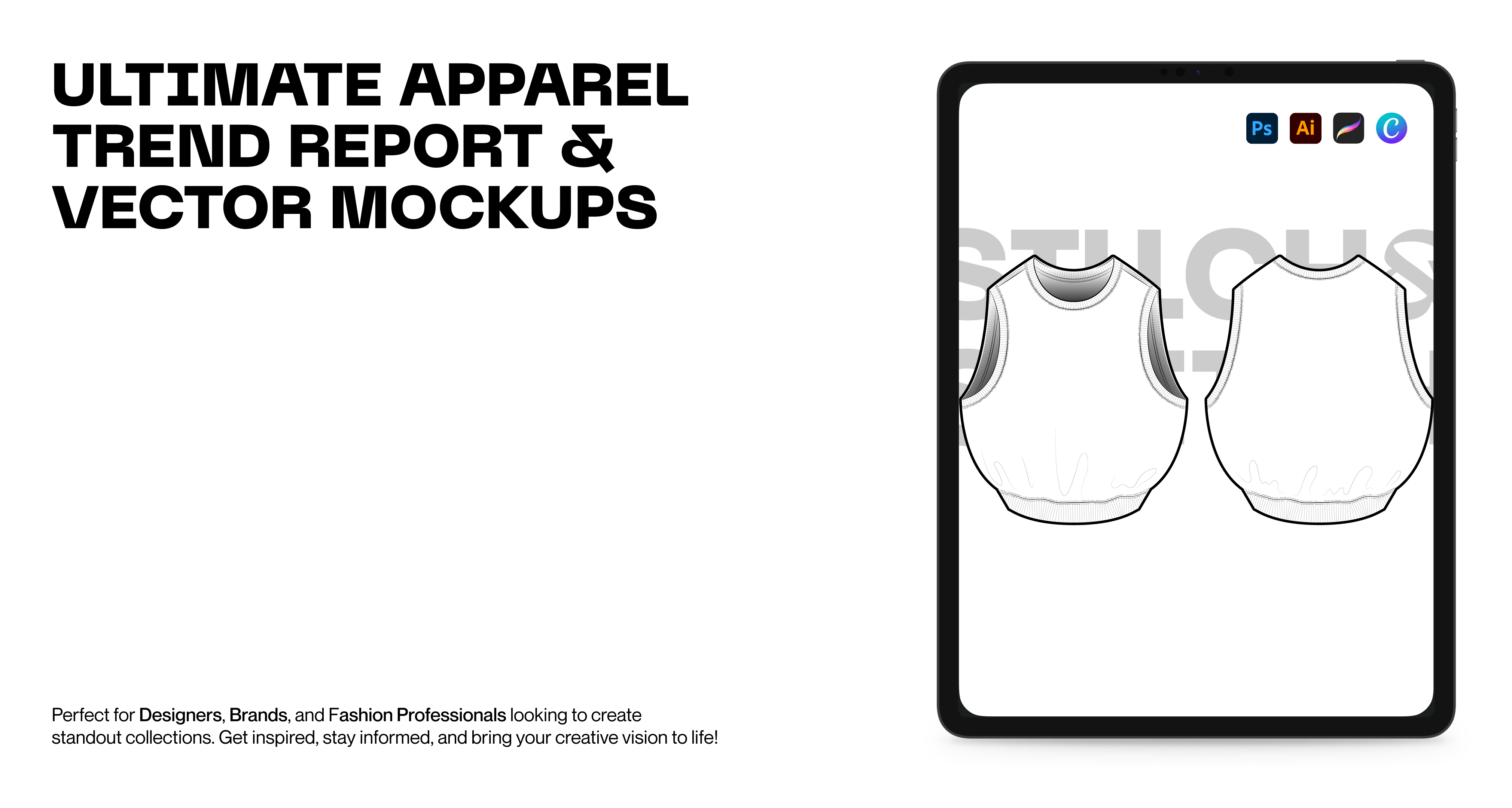 Vest Sweat Tank Top Baggy Fit Mockup