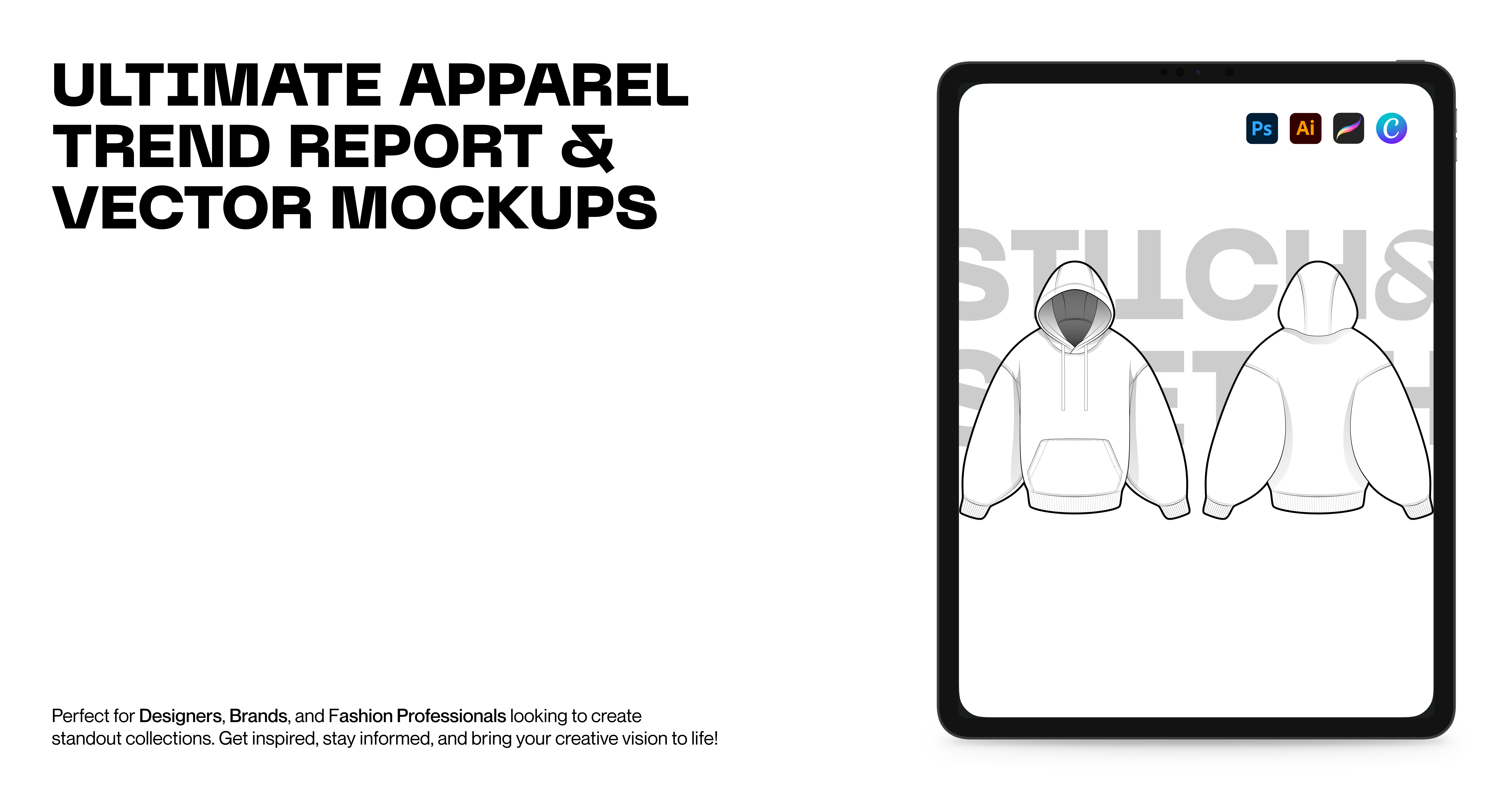 Hoodie Relaxed Fit Mockup