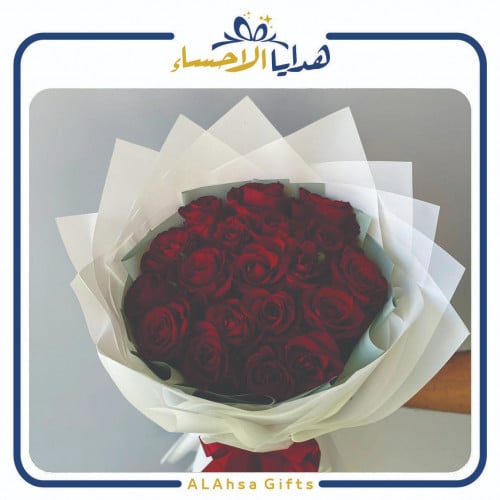 باقة ورد جوري احمر
