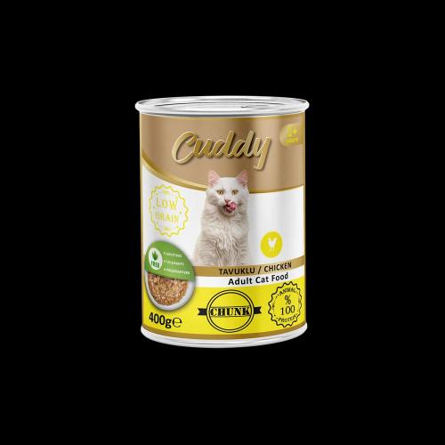 طعام قطط بالدجاج