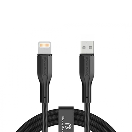 كيبل شحن ايفون USB قماشي من فون بلانت