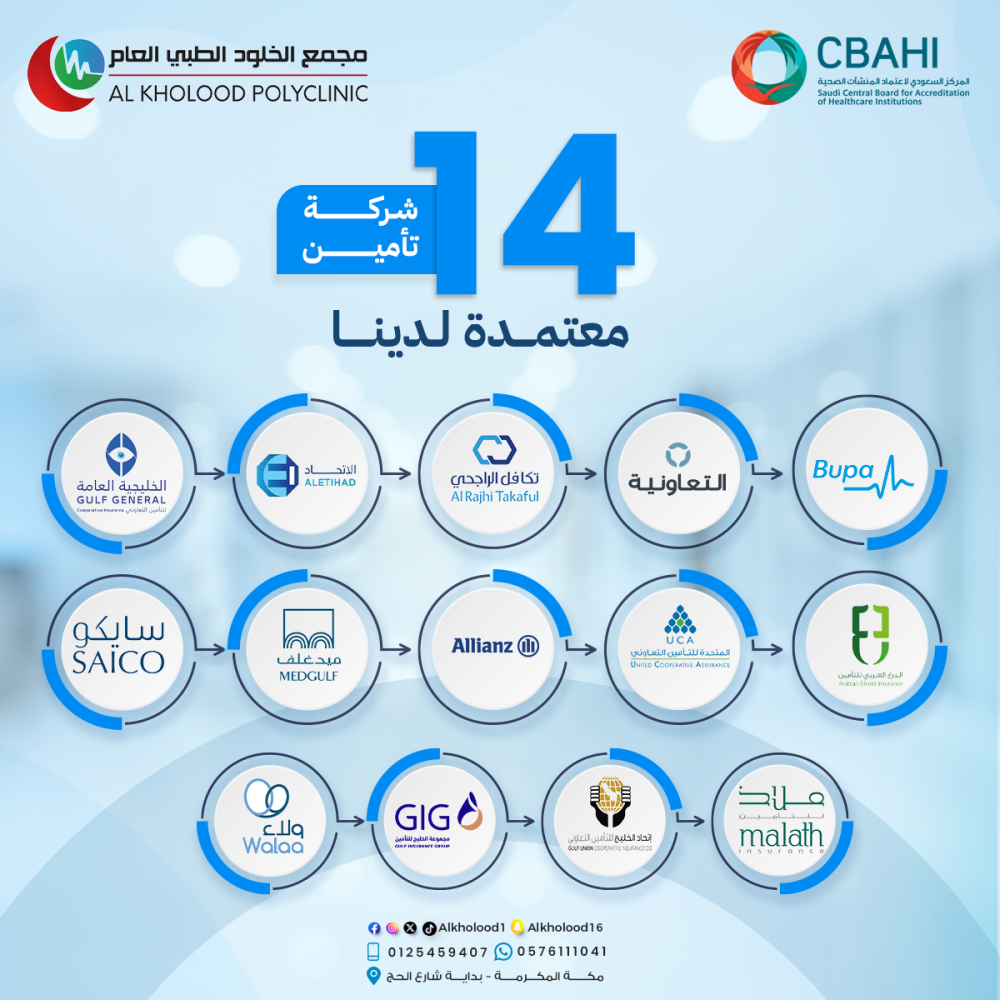 شركات التأمين المعتمدة لدينا