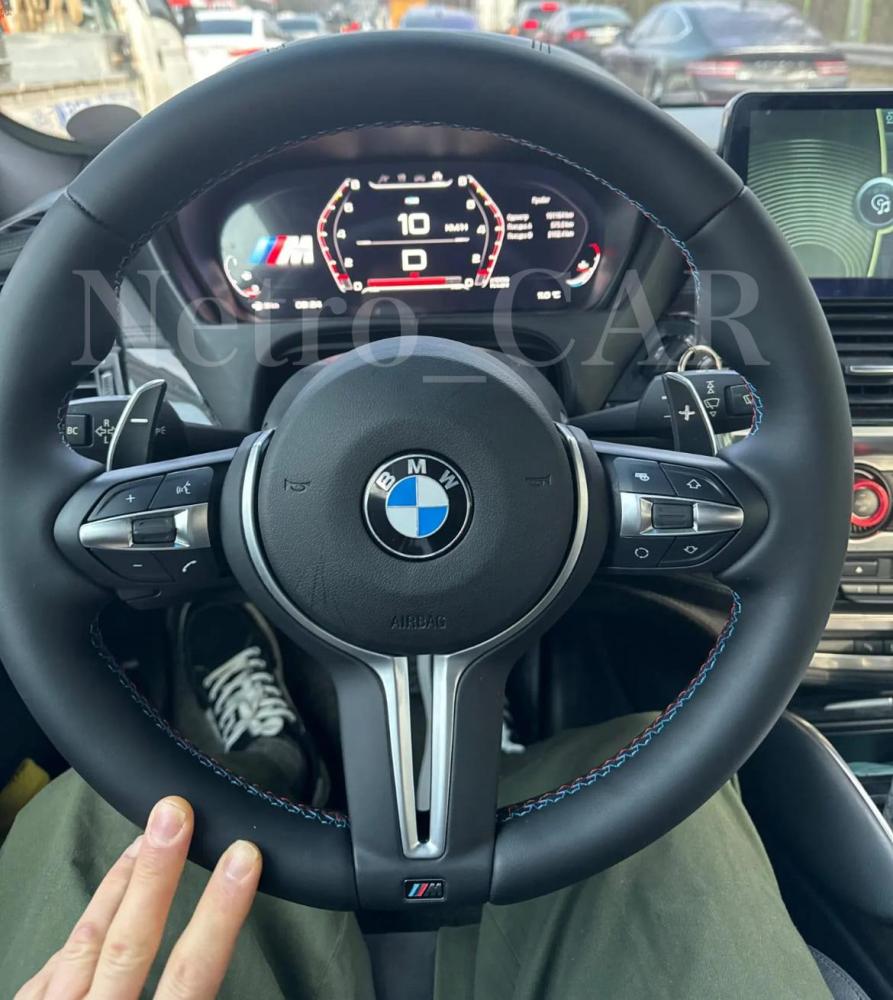 مقود (طارة) بي إم دبليو BMW الرياضية المحدثة المصنوعة من الجلد الفاخر لطرازات فئة F