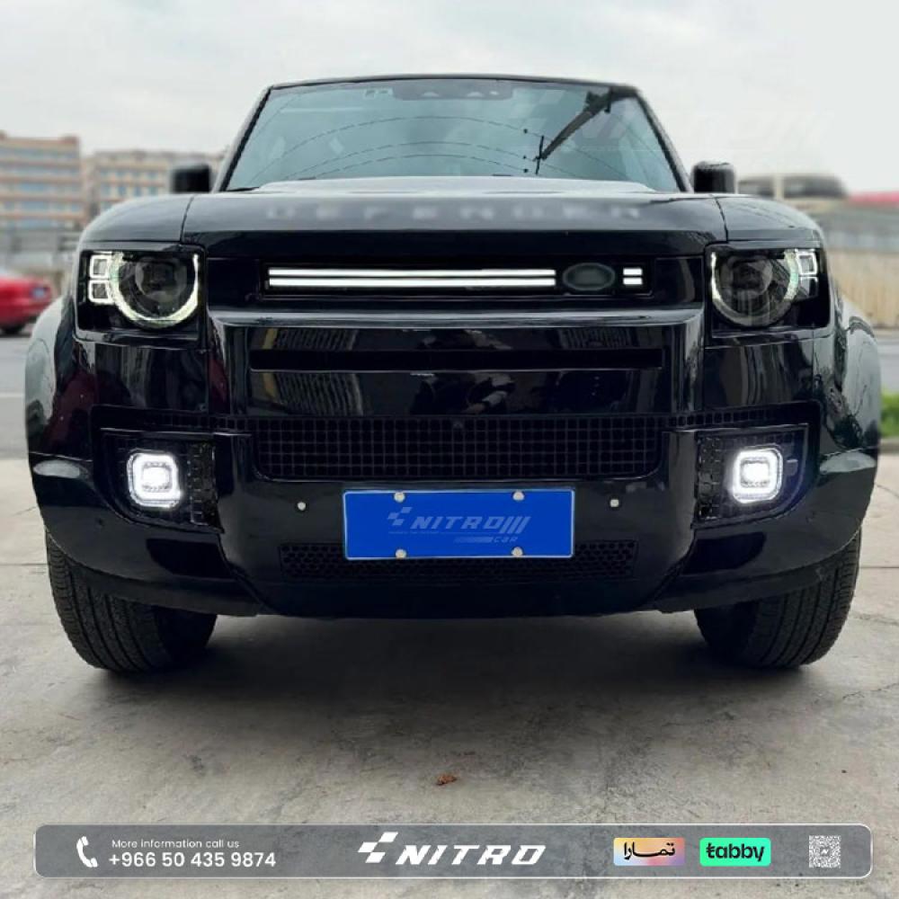 كشافات سفلية LED مع إضاءة نهارية - ديفندر 90/110/130 موديلات 2020–2022
