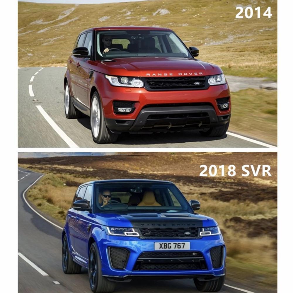 طقم كت تعديل رينج روفر سبورت 2014 و 2017 إلى شكل SVR موديل 2018