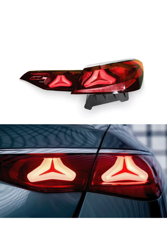 اسطبات خلفية LED كاملة لمرسيدس E-Class W213 موديل 2021-2023 (E200 / E260 / E300)