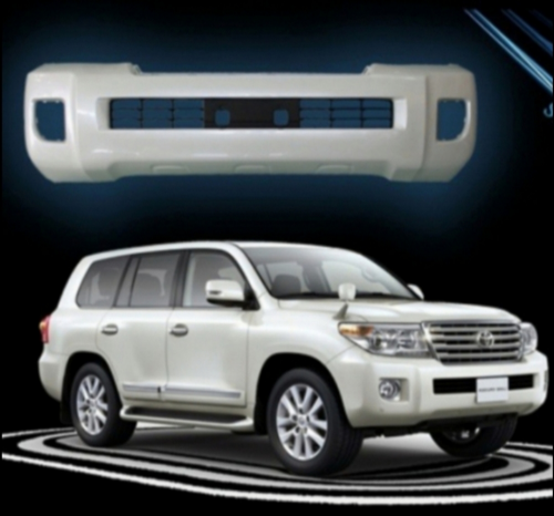 صدام امامي اصلي مرشوش جاهز ابيض لؤلؤي لاندكروزر من 2013 الي 2015