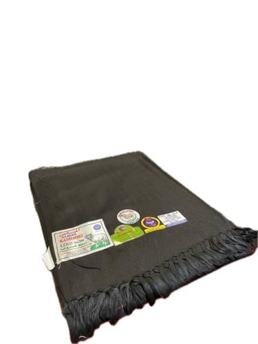 شال كشميري اسود ساده