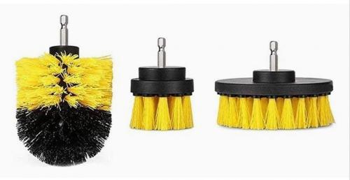 طقم 3 قطع فرش تنظيف للدريل