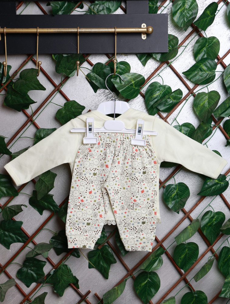 Pajamas for girls born in summer 3 pieces Alharam