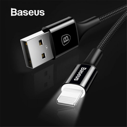 بيسوس | سلك شاحن ايفون سريع ضد القطع مضيء Baseus |...