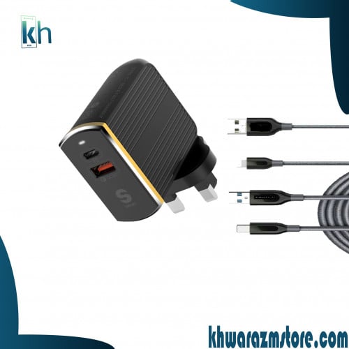 قابس شحن الرحلات السريع من LDNIO بتقنية PD والشحن السريع QC3+