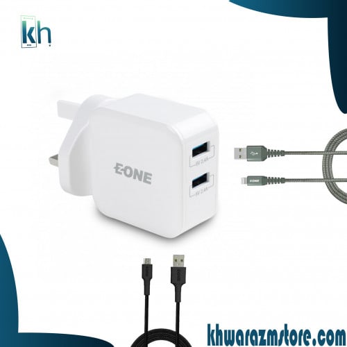 مجموعه مختاره لشاحن و كيابل E one ذو الجوده العاليه