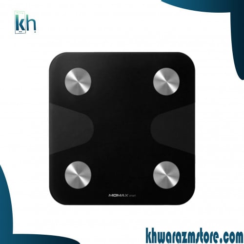 ميزان موماكس الذكي لايت تراكر رقمي لاسلكي لقياس الوزن اسود