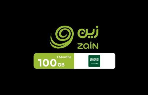 بطاقة زين مسبقة الدفع لشحن الانترنت 100 جيجا-لمدة...