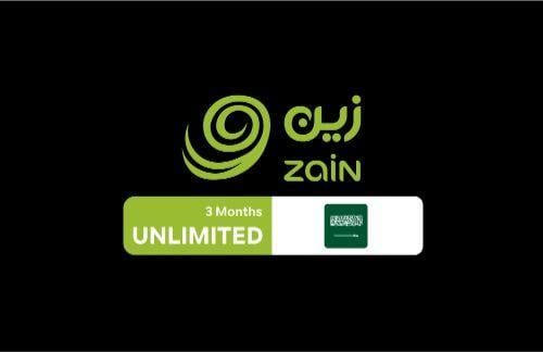 بطاقة زين الجيل الخامس غير محدودة - لمدة ثلاثة اشه...