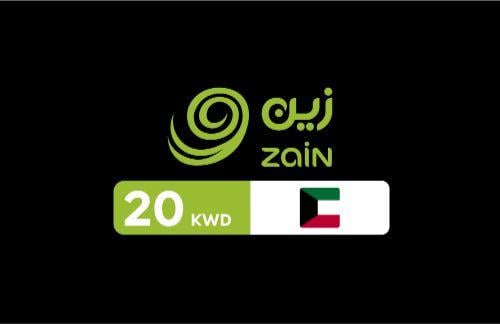 بطاقة شحن زين فئة 20 دينار