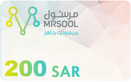 بطاقة مرسول 200ريال سعودي