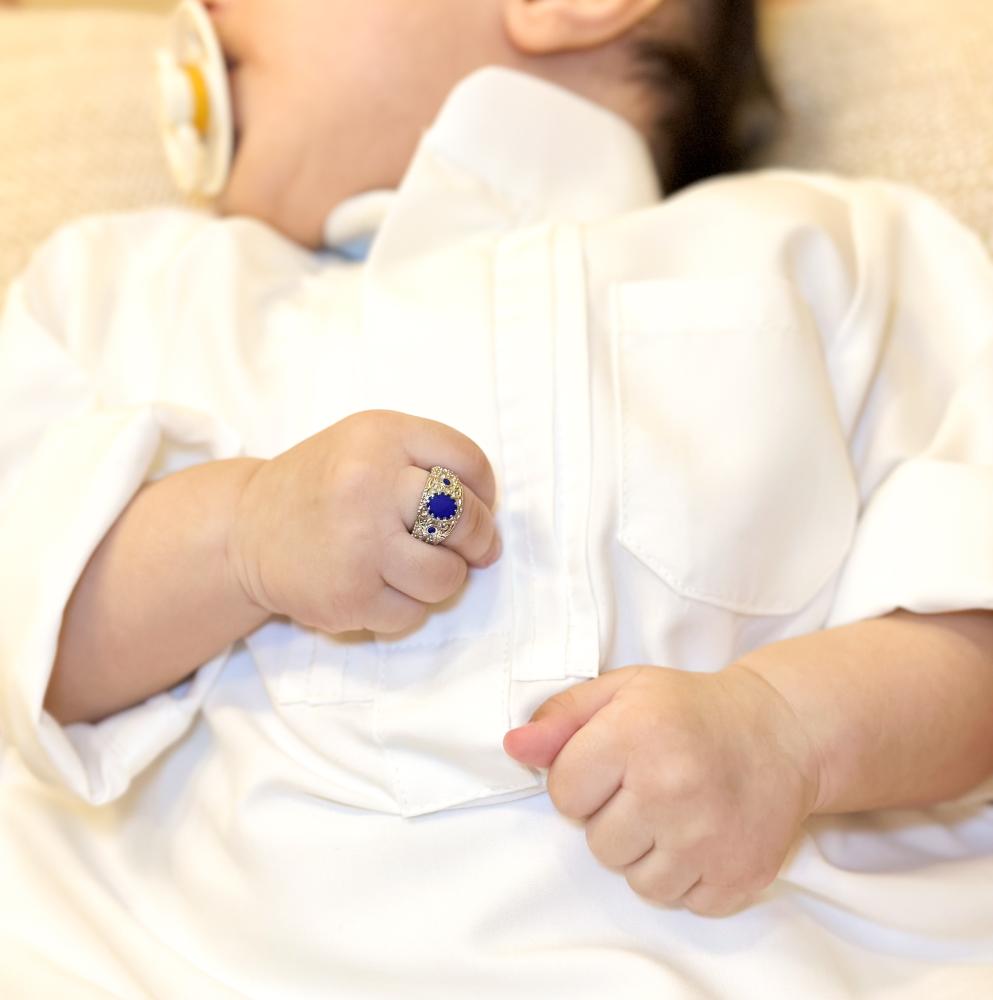 خاتم مواليد ولادي   قابل لتعديل المقاس
