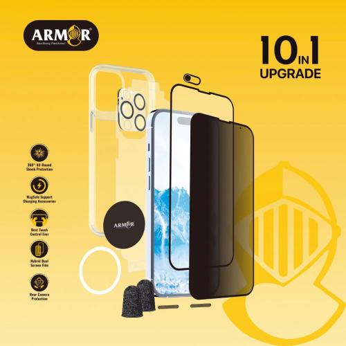 ARMOR - بكج ايفون 10in1 حماية قصوى من 10 قطع