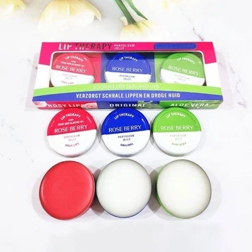 روز بيري طقم العناية بالشفاة 3 نكهات - RB-LB0663