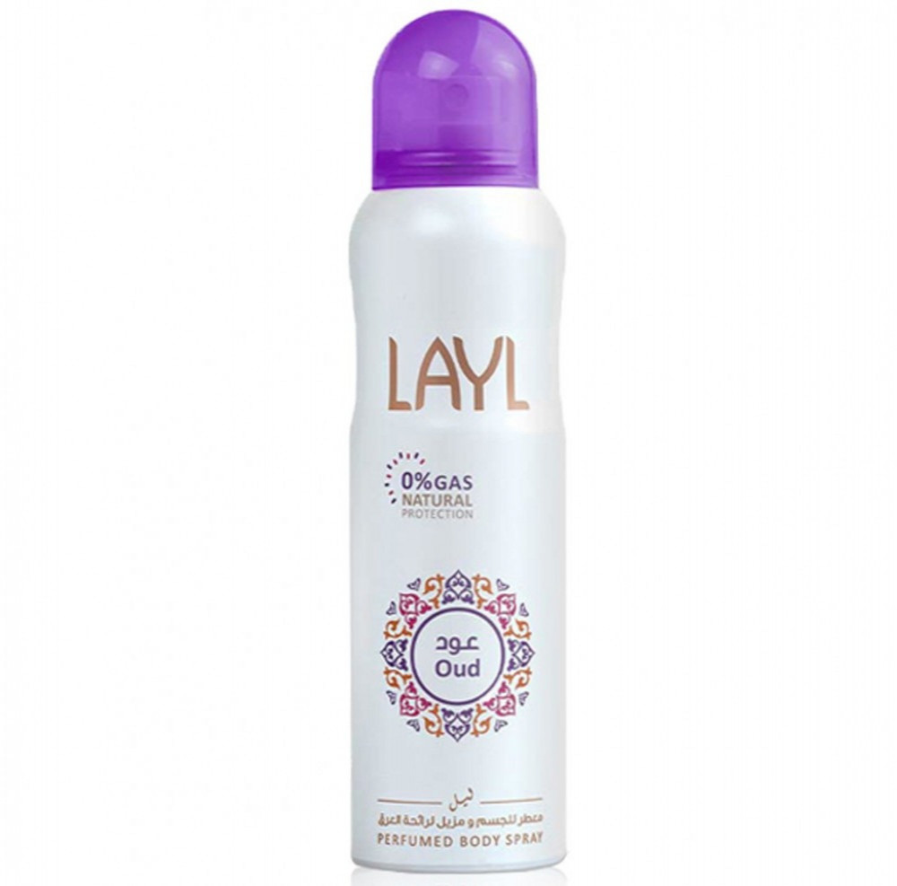 ليل بخاخ معطر للجسم ومزيل لرائحة العرق بالعود - 150 مل