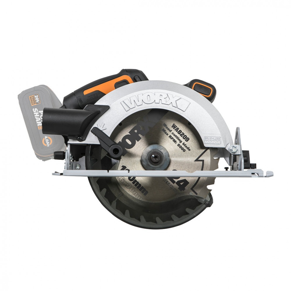 WORX - CORDLESS BRUSHLESS CIRCULAR SAW 