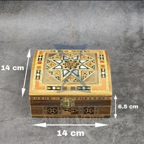 علبة سورية موزاييك فاخرة ( 50 - 100 جرام )