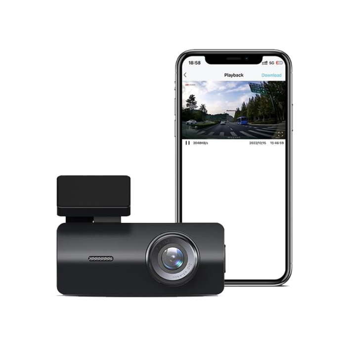 داش كام  K2 للسيارة سهل التركيب وبدقة 1080H مع حساس G-Sensor موديل AE-DC2018-K2 - أسود