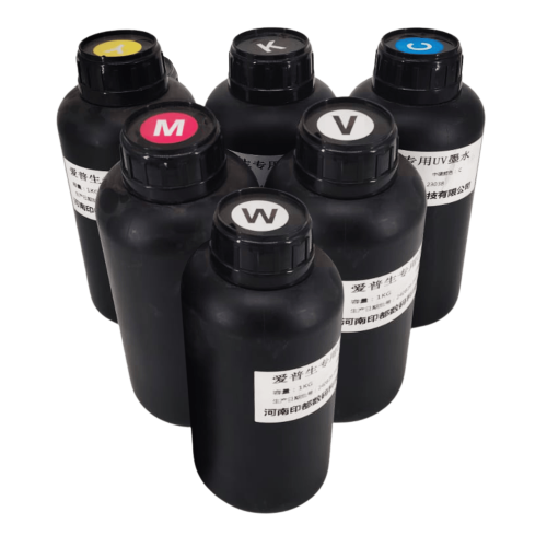 حبر يوفي UV دي تي اف C.M.Y.K.W.V - XP600 UVDTF INK