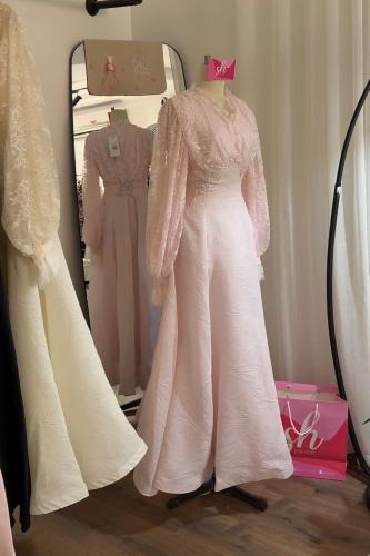 فستان جاكار دانتيل