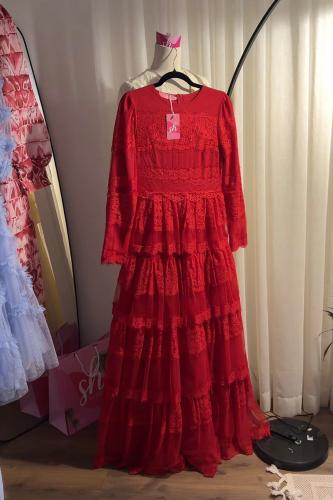 فستان احمر دانيتل