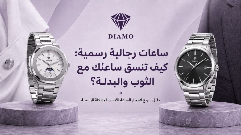 ساعات رجالية رسمية: كيف تنسق ساعتك مع الثوب والبدلة؟