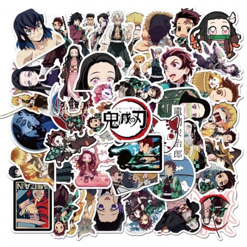 ملصقات انمي قاتل الشياطين 20قطعة