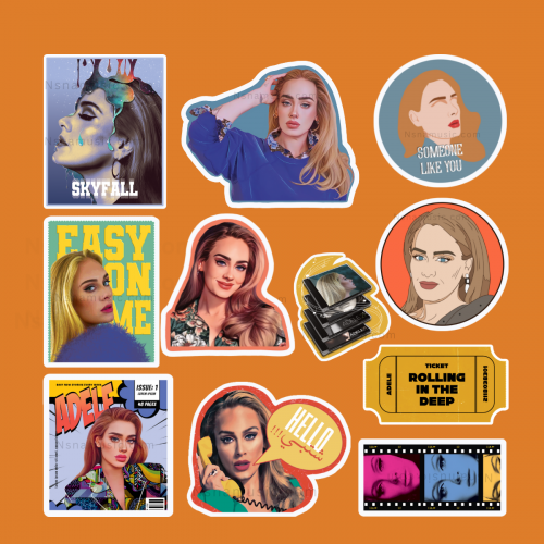 مجموعة ستيكرات اديل | Stickers Adele