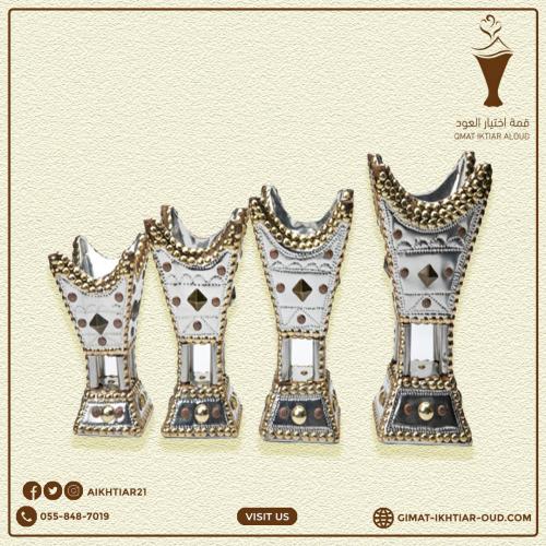 مباخر حائلية لون فضي تراثي