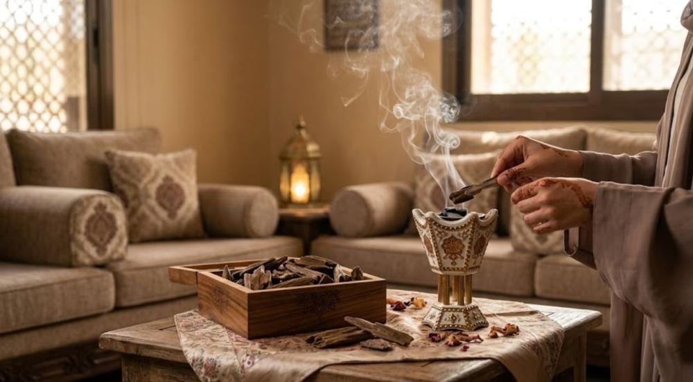 طريقة تعطير المنزل بالعود